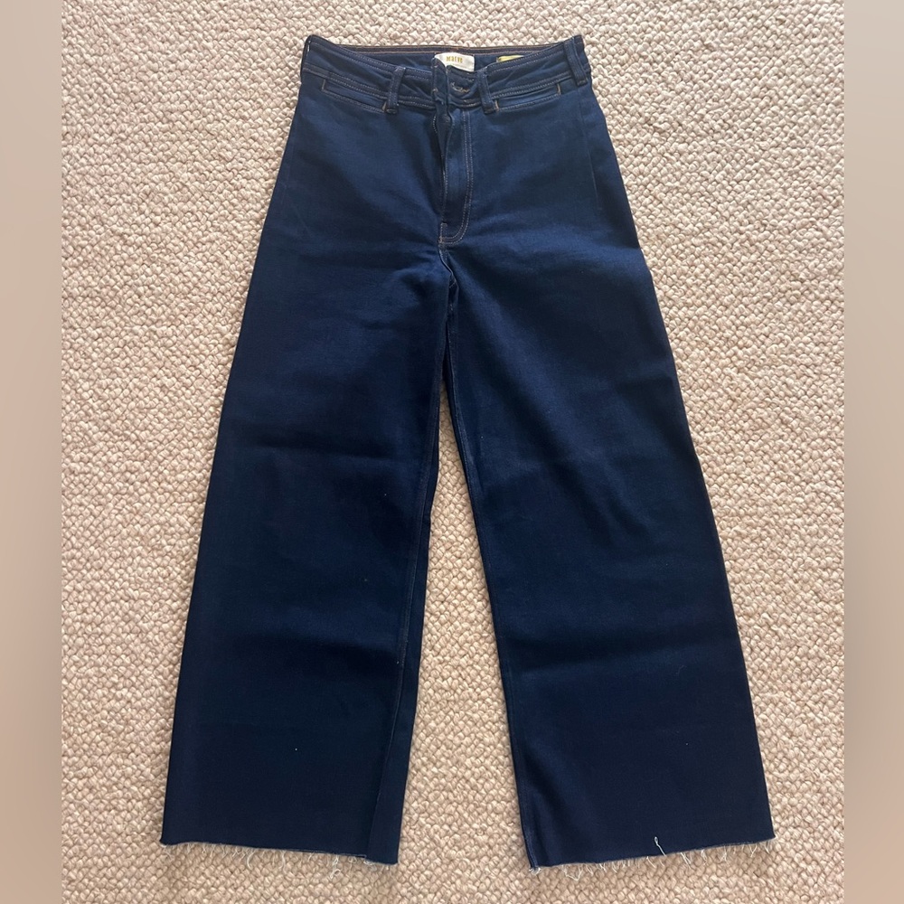 Anthropologie/ Maeve high rise wide leg denim